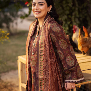 AsimJofa Digital Printed Lawn 3PC Unstitched Suit | AJUBJ-23