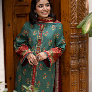 AsimJofa Digital Printed Lawn 3PC Unstitched Suit | AJGB-01